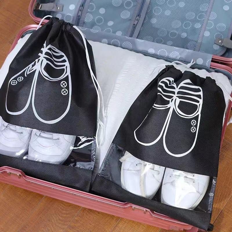 5pcs Shoes Storage Bag Closet Organizer Non-woven