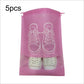 5pcs Shoes Storage Bag Closet Organizer Non-woven