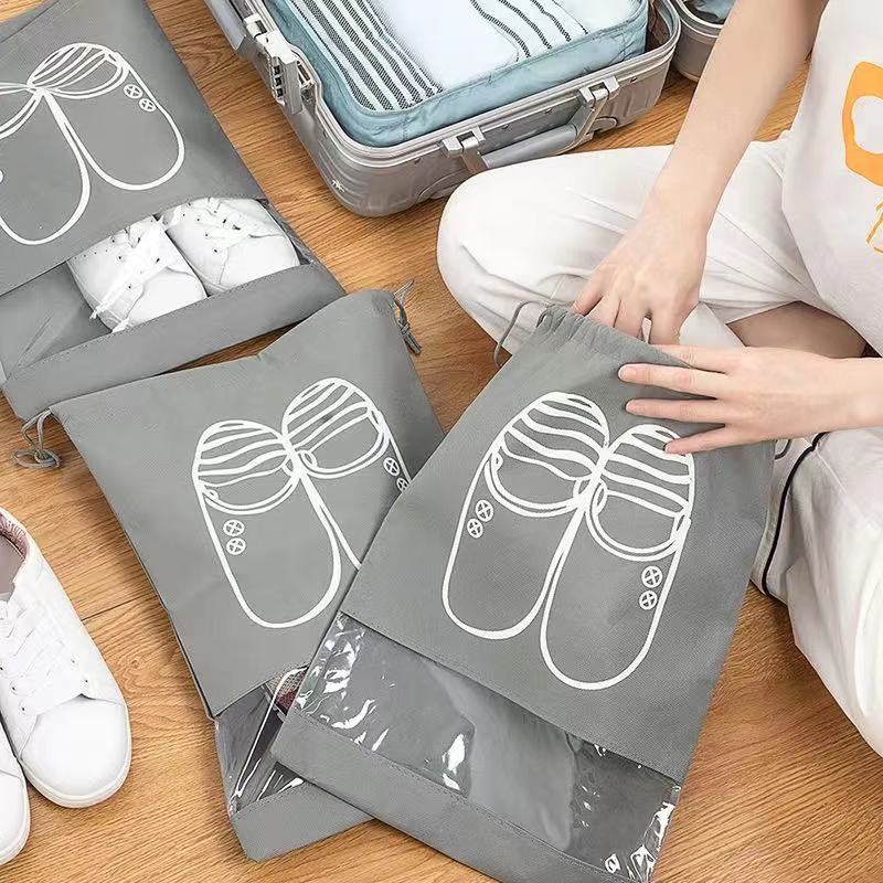 5pcs Shoes Storage Bag Closet Organizer Non-woven