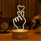 Romantic Love 3D Lamp Acrylic Led Night Lights