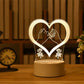 Romantic Love 3D Lamp Acrylic Led Night Lights