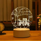 Romantic Love 3D Acrylic Led Lamp for Home