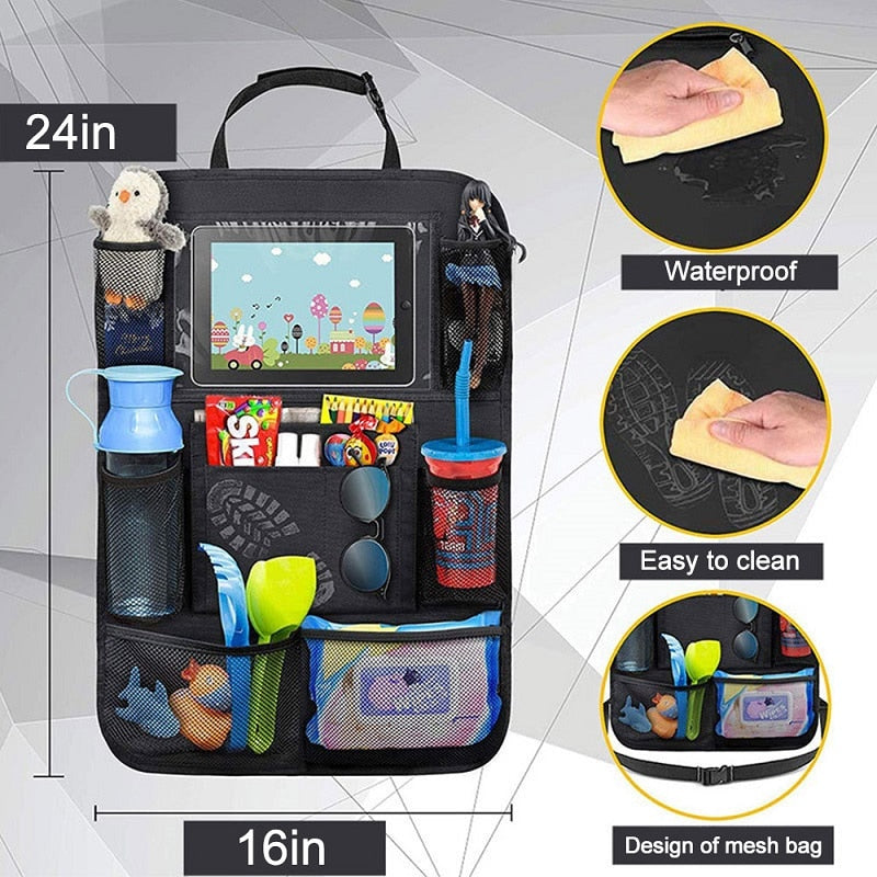 Car Universal Seat Back Organizer Multi-Pocket