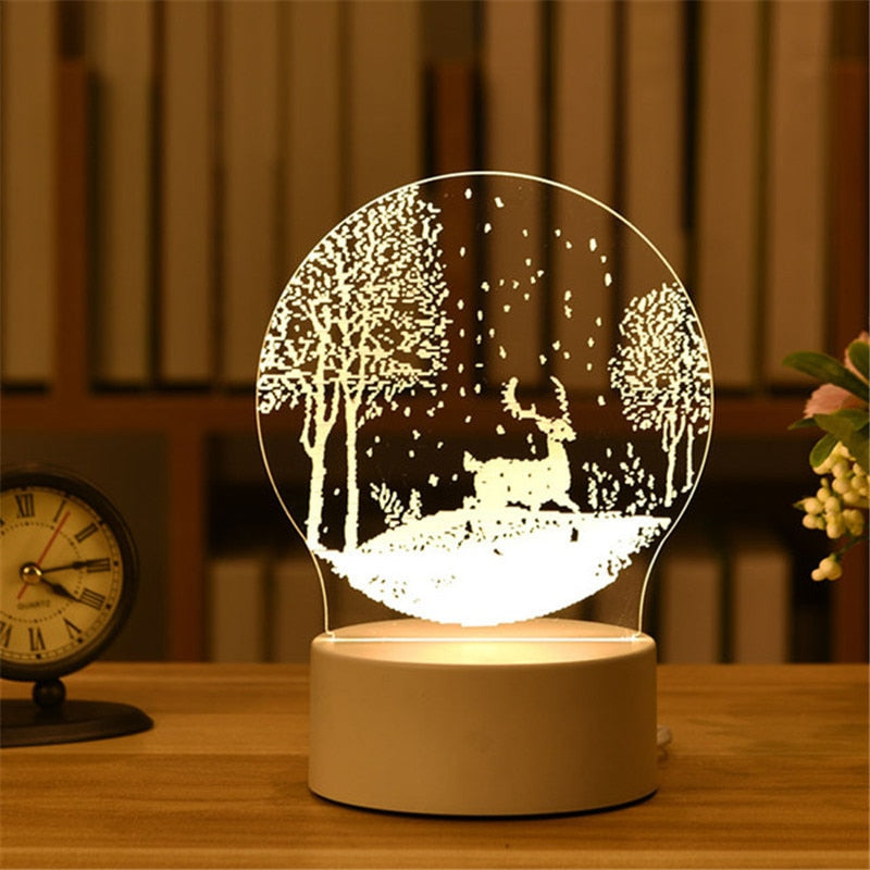 Romantic Love 3D Lamp Acrylic Led Night Lights