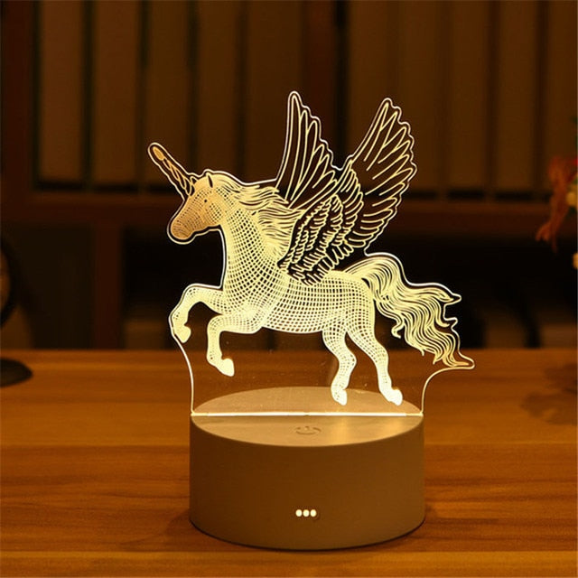 Romantic Love 3D Acrylic Led Lamp for Home