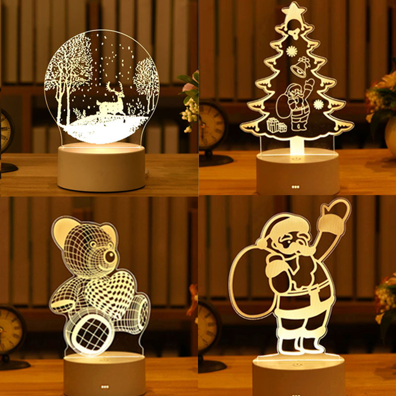 Romantic Love 3D Lamp Acrylic Led Night Lights