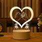 Romantic Love 3D Acrylic Led Lamp for Home