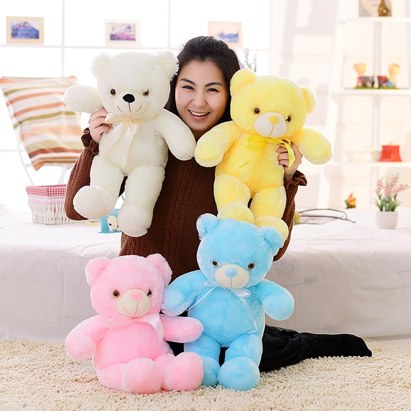 Creative Light Up LED Teddy Bear Stuffed Animals Plush Toy