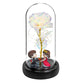 Valentine Gift Beauty and The Beast Preserved Roses In Glass